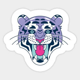 Tiger purple Sticker